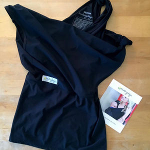 Nesting Days baby carrier, baby wearing shirt Med